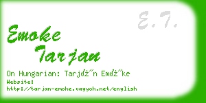 emoke tarjan business card